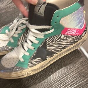 GGDB Multicolor High-Top Sneakers